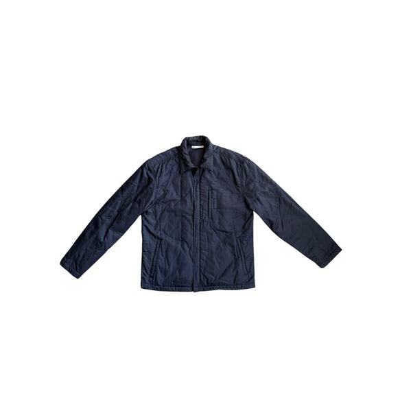 WILKE-RODRIGUEZ Bomber Jacket Mens M Navy Blue Lined Zip - Picture 1 of 9